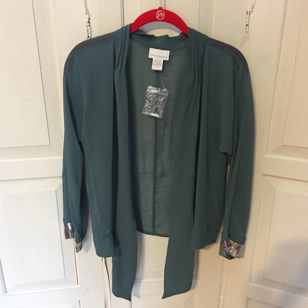 Soft Surroundings Jacket w/ Sequins XS